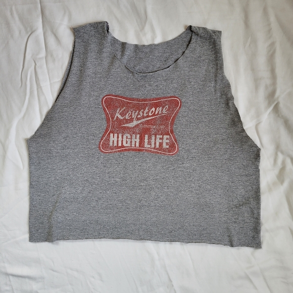Keystone Lite Crop Muscle Tee Reworked - Picture 3 of 10